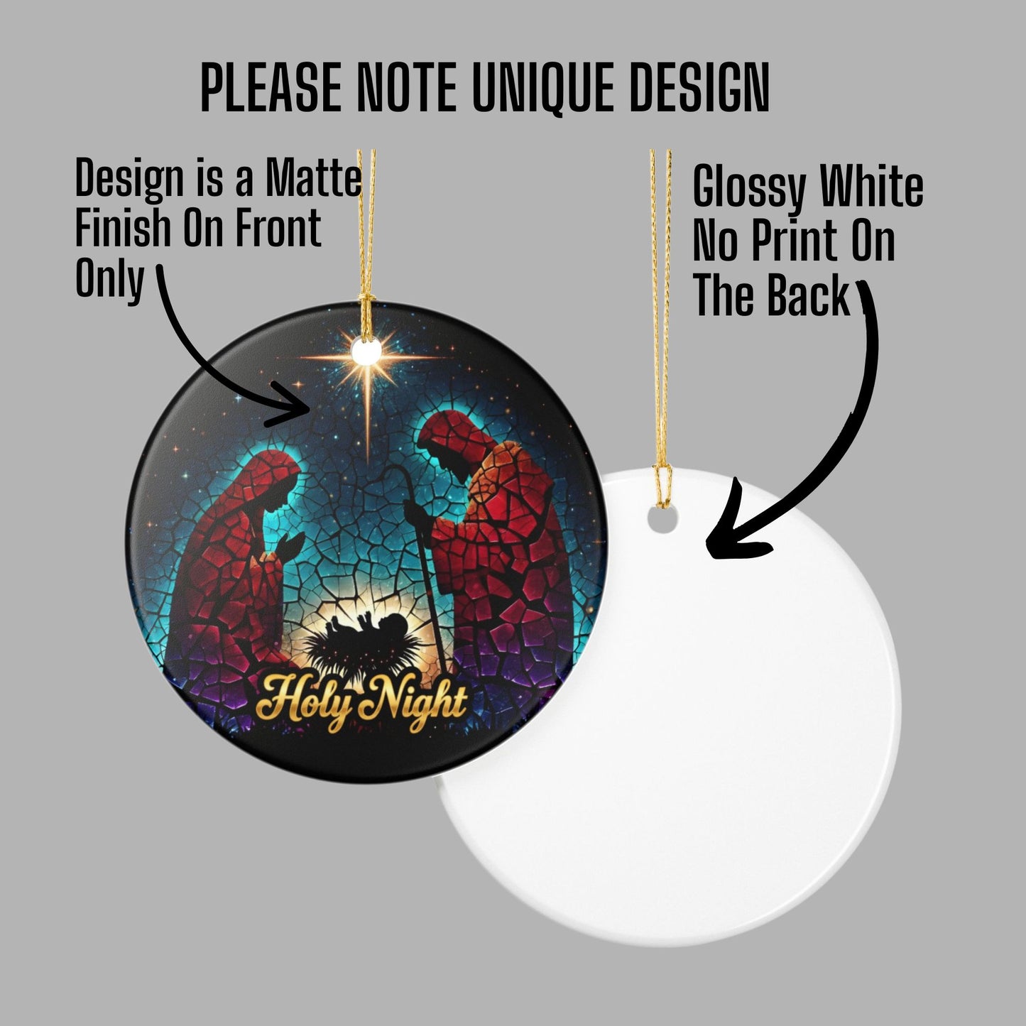 Nativity Scene Ornament - Birth of Jesus