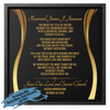 Custom Pastor Appreciation Poem Framed Canvas Wrap - Title Of Pastor
