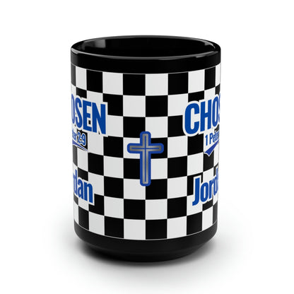 Chosen Checkered Gift Mug - Personalized Christian Gift