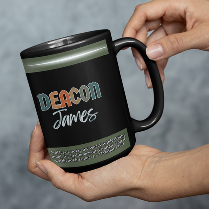 Gift For Deacon Of Church - Personalized Bible Verse Mug