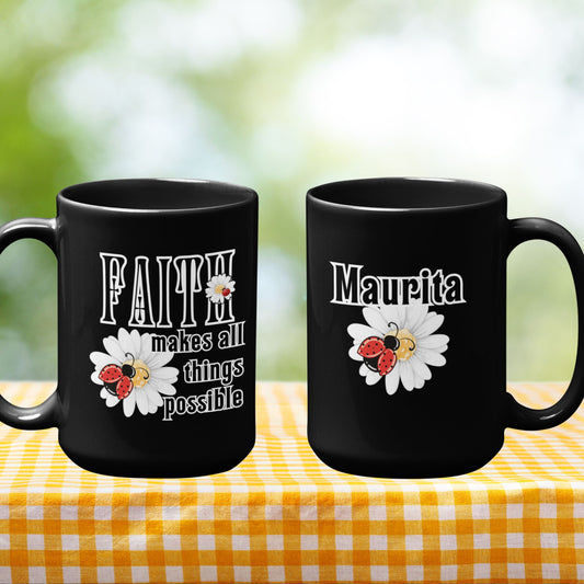 Personalized Christian Women's Mug - Faith Makes Things Possible