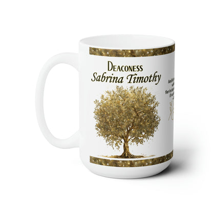 Deaconess Gift For Deaconess Church Appreciation | Personalized Bible Verse Mug