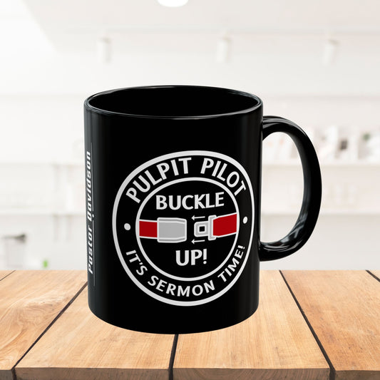 Fun Personalized Pastor Pulpit Pilot Gift Mug