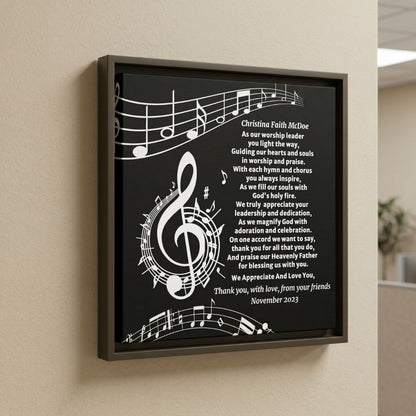 Worship Leader Appreciation Poem Wall Plaque
