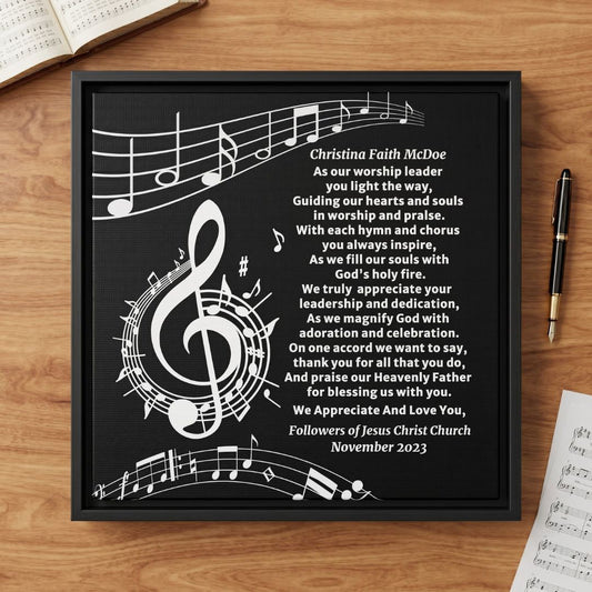 Worship Leader Appreciation Poem Wall Plaque