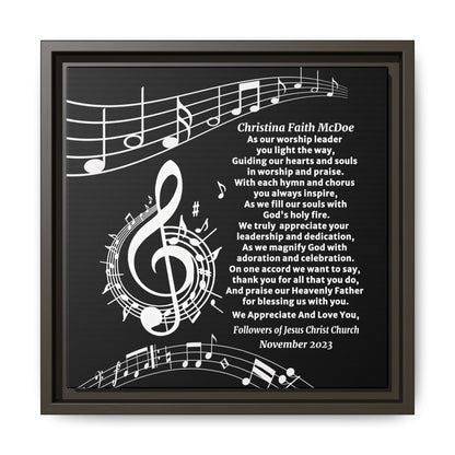 Worship Leader Appreciation Poem Wall Plaque
