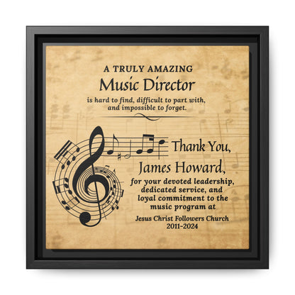 Wall Art Plaque For Music Director - Appreciation Gift