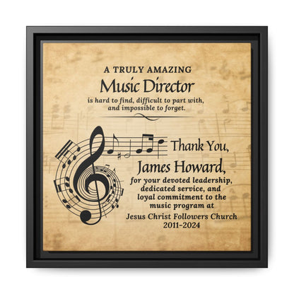 Wall Art Plaque For Music Director - Appreciation Gift