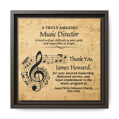 Wall Art Plaque For Music Director - Appreciation Gift