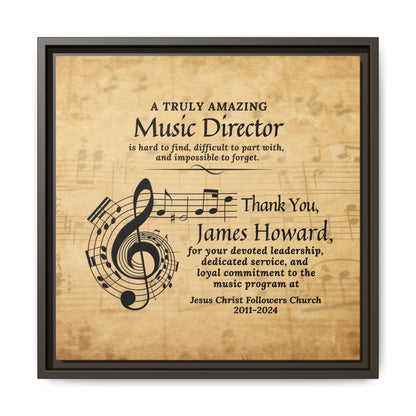 Wall Art Plaque For Music Director - Appreciation Gift
