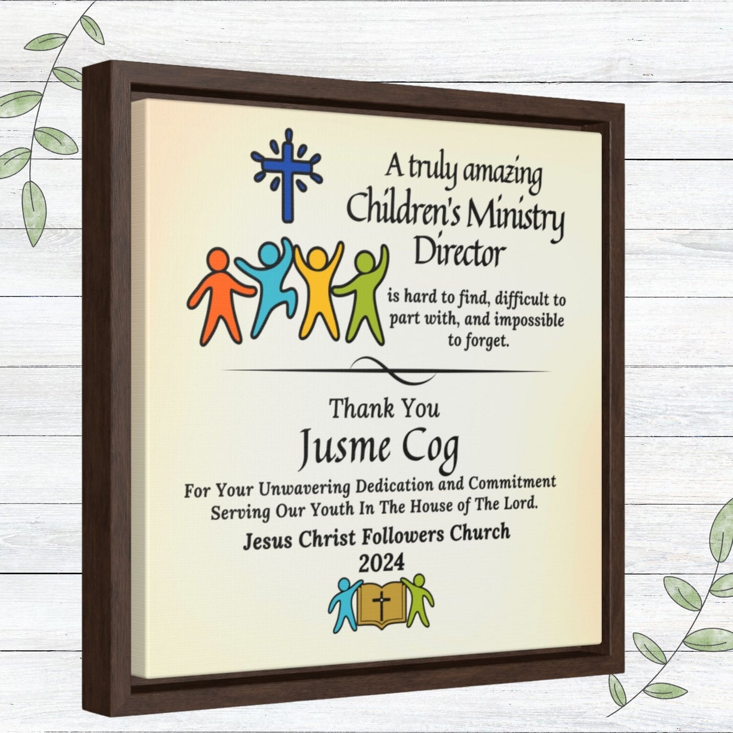 Amazing Children's Ministry Director Personalized Canvas Wrap