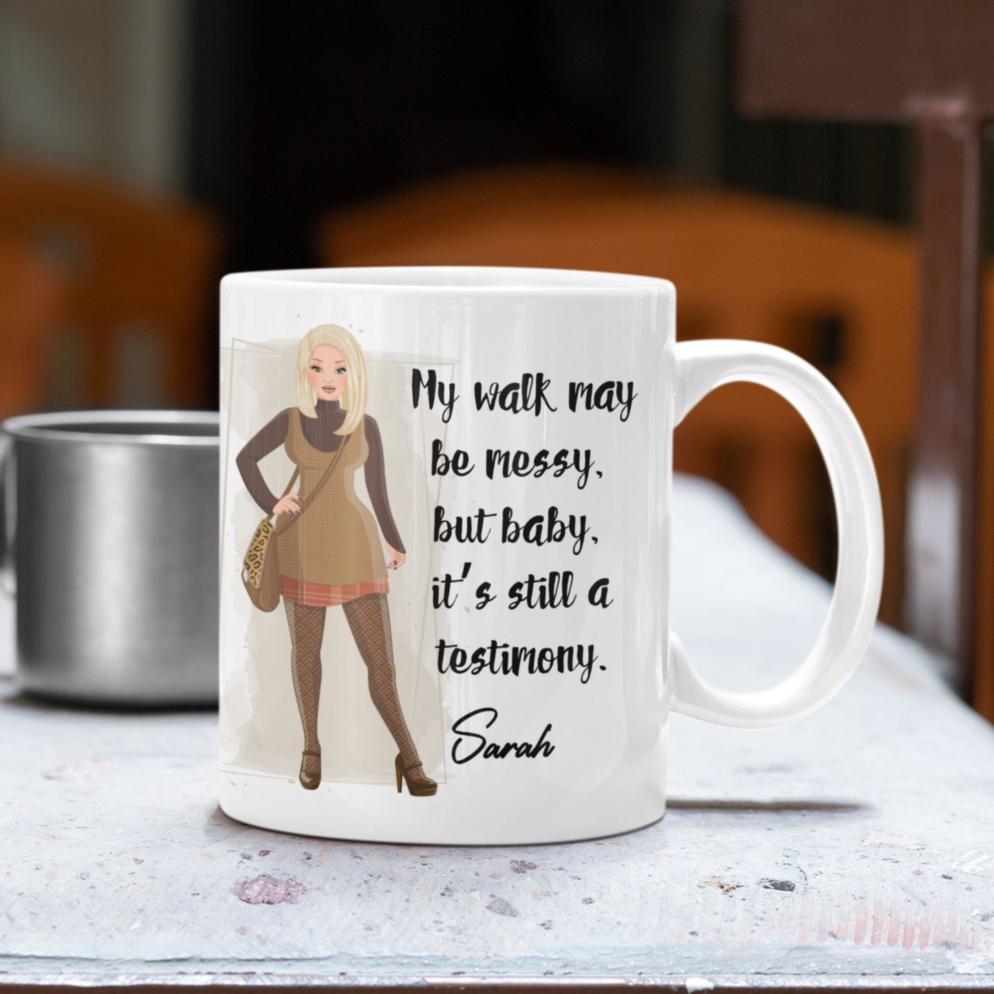 Personalized Sassy Message Christian Lady Mug