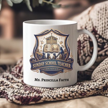 Personalized Sunday School Teacher Gift Mug