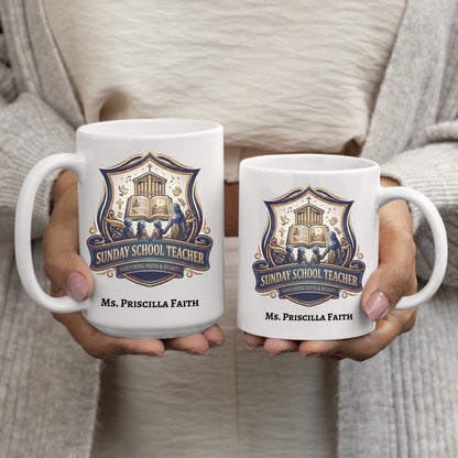 Personalized Sunday School Teacher Gift Mug