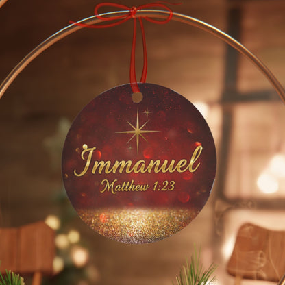 Christian Christmas Ornament - Immanuel