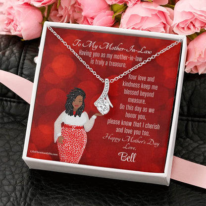 African American Mother-In-Law Mother's Day Gift Card - Alluring Beauty