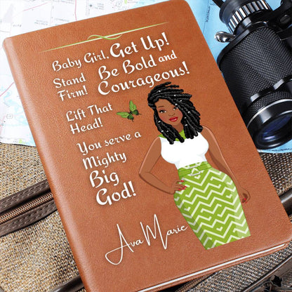 Personalized Women's Prayer Journal - Get Up - African American