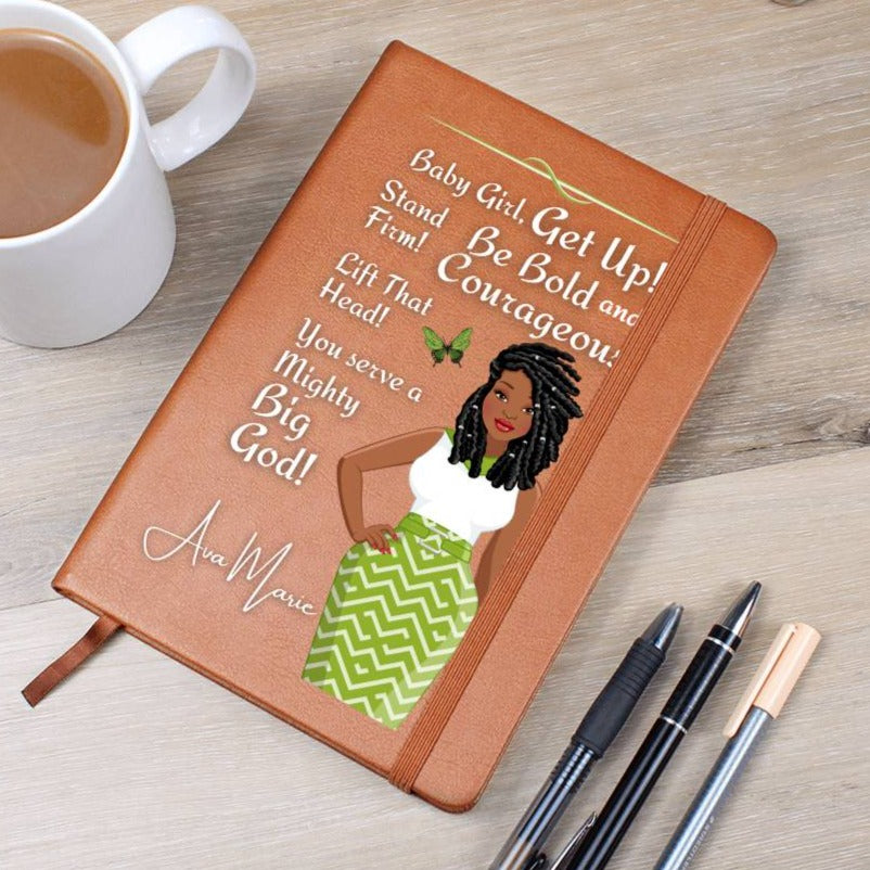 Personalized Women's Prayer Journal - Get Up - African American