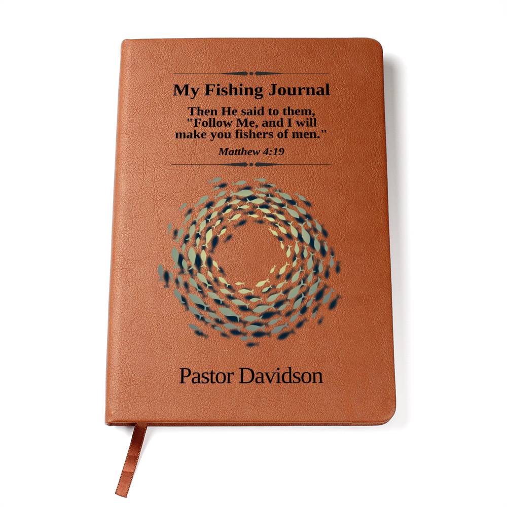 Fisher Of Men Personalized Pastor Vegan Leather Journal