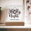 Personalized Christmas Holy Night Nativity Scene Decorative Night Light