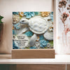 Load image into Gallery viewer, Bible Verse 3D Turtle Home Decor Acrylic Plaque