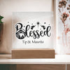 Personalized Christmas Blessed Nativity Scene Decorative Night Light
