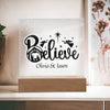 Load image into Gallery viewer, Personalized Christmas Believe Nativity Scene Decorative Night Light