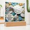 Load image into Gallery viewer, Bible Verse 3D Turtle Home Decor Acrylic Plaque