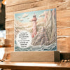 Bible Verse Acrylic Plaque - Lead Me and Guide Me - Lighthouse