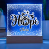 Personalized Christmas Hope Nativity Scene Decorative Night Light