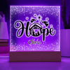 Personalized Christmas Hope Nativity Scene Decorative Night Light