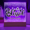 Personalized Christmas Blessed Nativity Scene Decorative Night Light