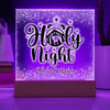 Personalized Christmas Holy Night Nativity Scene Decorative Night Light