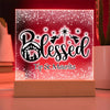 Personalized Christmas Blessed Nativity Scene Decorative Night Light