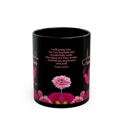 Pastor's Wife - First Lady Personalized Bible Verse Mug - Pink Dove