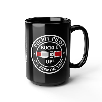 Fun Personalized Pastor Gift Pulpit Pilot Mug