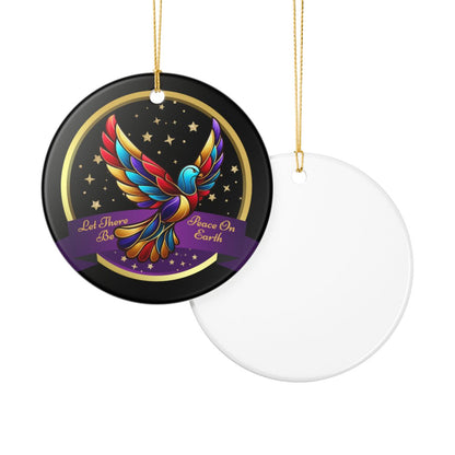Christmas Ceramic Dove Ornament – Peace on Earth