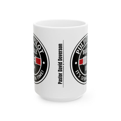 Fun Personalized Pastor Gift Pulpit Pilot Mug