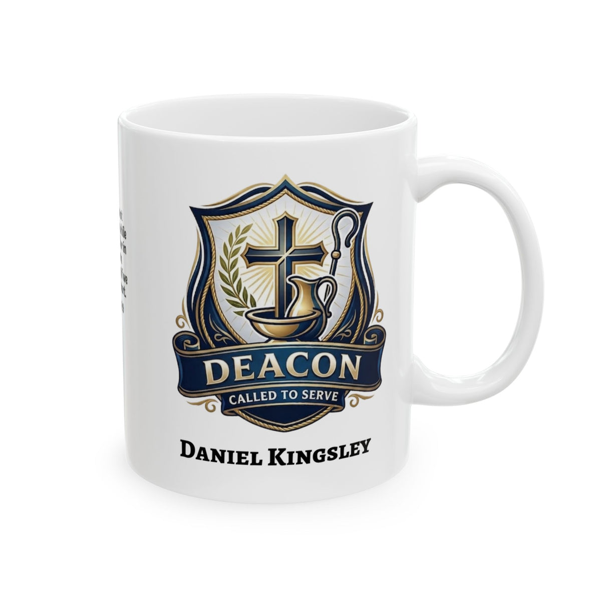 Personalized Deacon Appreciation Gift Mug With Bible Verse