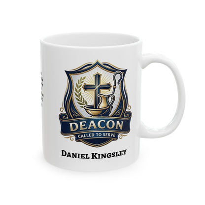 Personalized Deacon Appreciation Gift Mug With Bible Verse