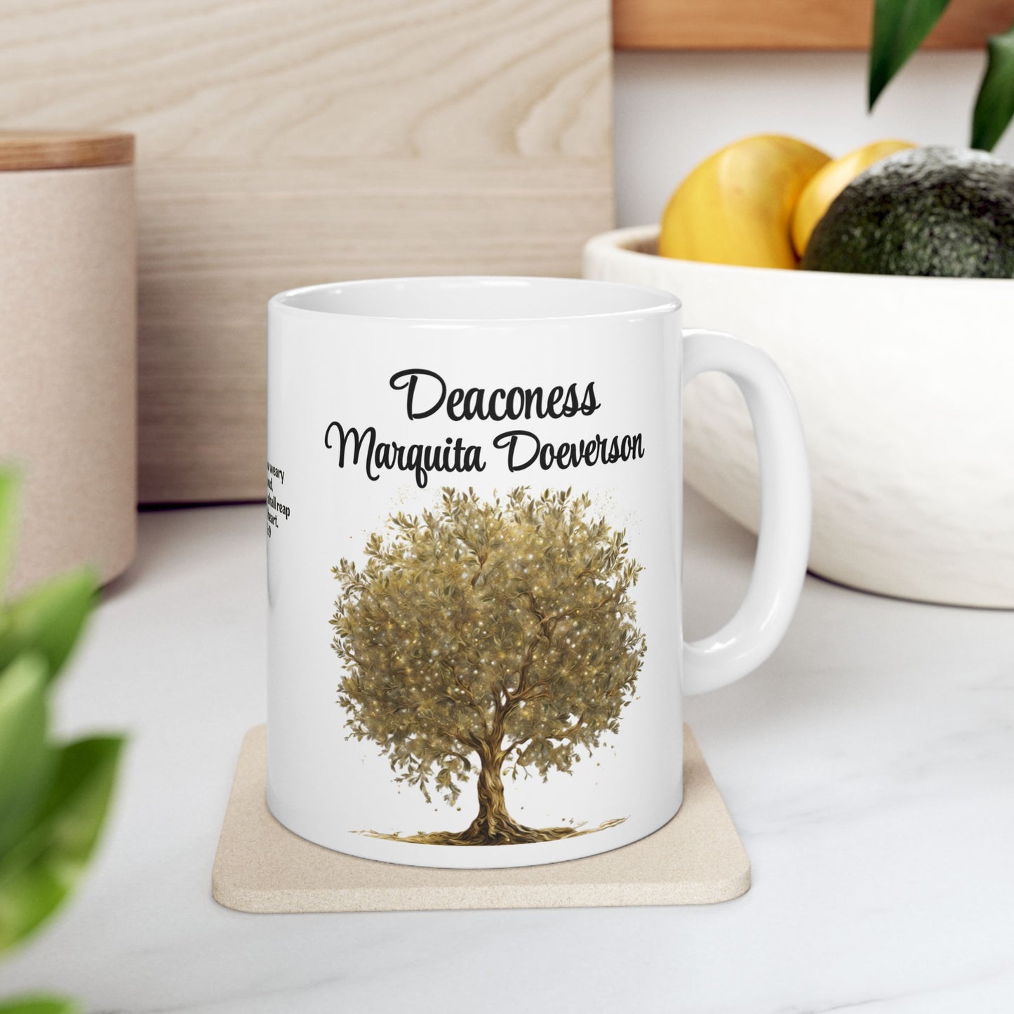 Custom Bible Verse Mug For Deaconess