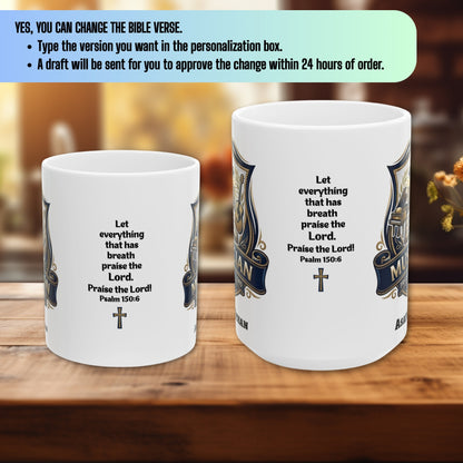 Personalized Church Musician Mug With Bible Verse