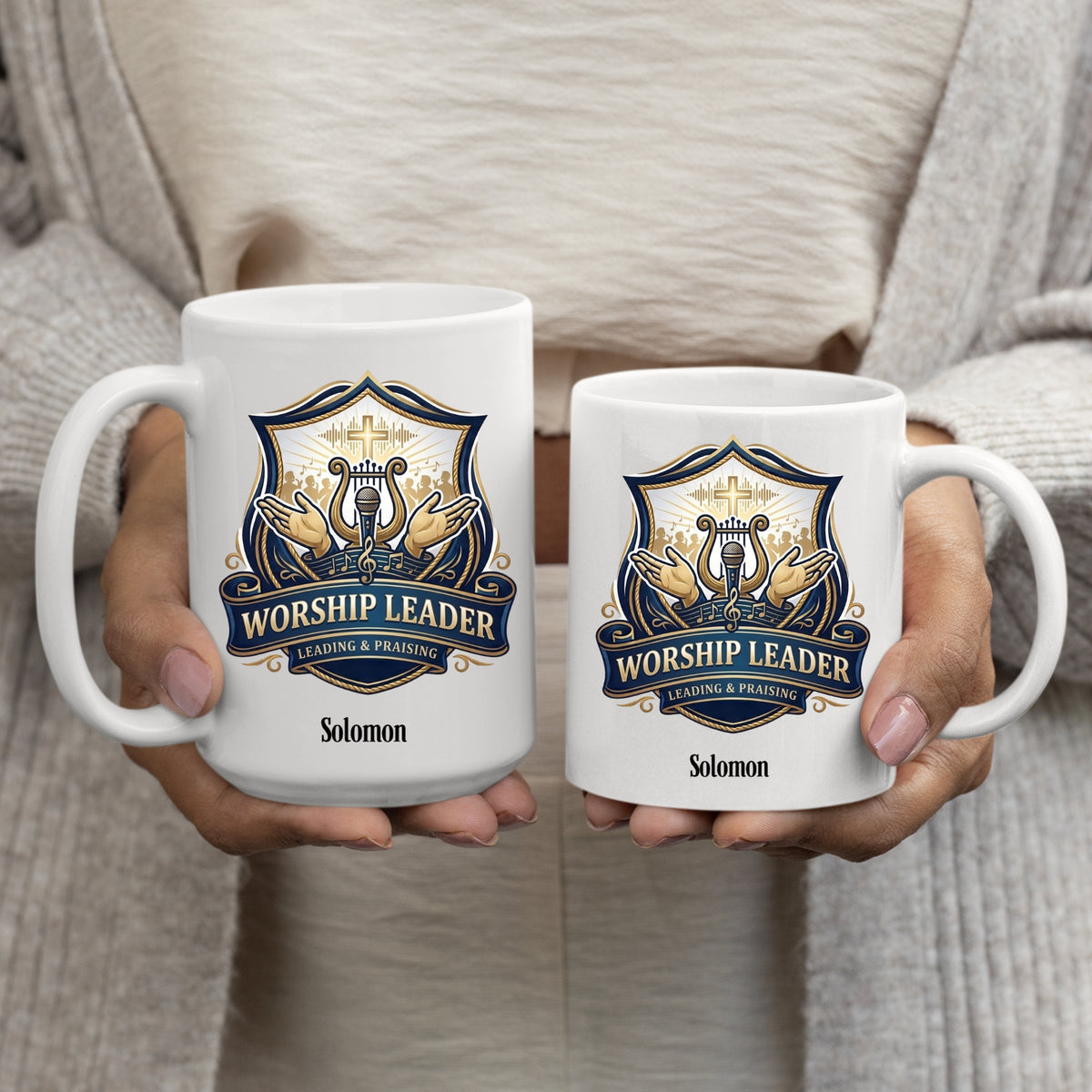 Personalized Worship Leader Coffee Mug With Bible Verse