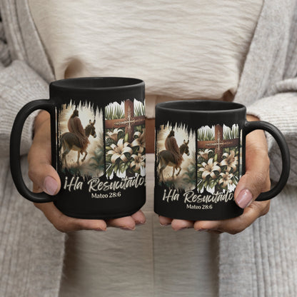 Pascua de Resurrección ¡Él ha resucitado! Taza de café Easter Mug in Spanish