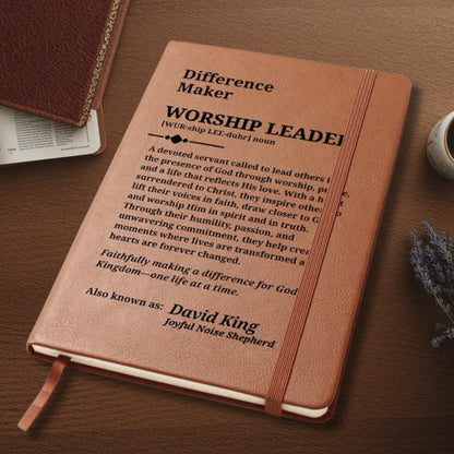 Difference Maker Worship Leader Personalized Journal