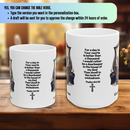 Personalized Church Usher Coffee Mug With Bible Verse