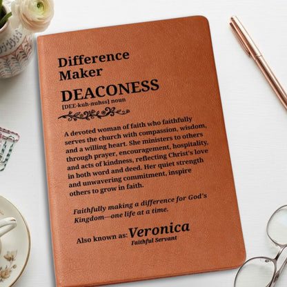 Difference Maker Deaconess Personalized Journal