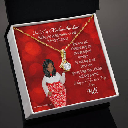 African American Mother-In-Law Mother's Day Gift Card - Alluring Beauty
