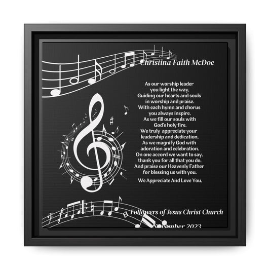 Worship Leader Appreciation Poem Wall Plaque