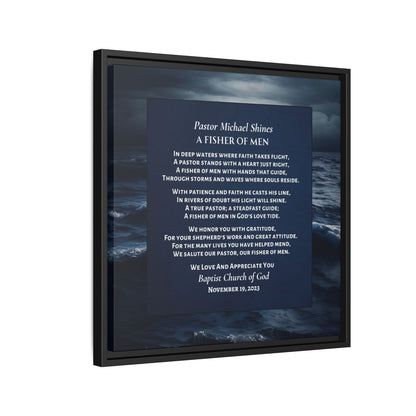 Canvas Wall Art Home Decor For Pastors - Fishers of Men Poem